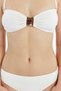 Laura Strapless Textured Bikini Top - Ecru - 7