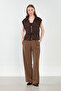 Women's Drawstring Vest - Bitter Brown - 3