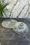Honey Crystal Footed Cake Jar Plate & Glass Cake Pastry Food Presentation - 5