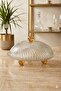 Honey Crystal Footed Cake Jar Plate & Glass Cake Pastry Food Presentation - 2
