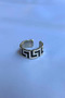 Labyrinth Patterned Special Design Masculine Adjustable Men's Ring - 5