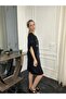 Women's Black Organic Cotton Summer Natural Dress - 3