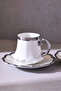 Cihangir Silver 2-Person Coffee Cup Set - 3