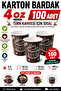 4oz Cardboard Espresso Coffee Glass 100 Pieces Turkish Coffee Glasses