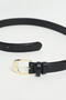 Black Crocodile Belt with Gold Buckle Detail - 2