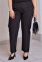 High Waist Tube Leg Fabric Pants - 3