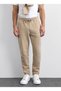 Beige Regular Fit Straight Leg Jogger Pants - 3