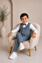 Baby Boy & Child Striped Vest Set Suit for Special Occasions Birthday Party - 6