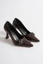 Women's Bitter Brown Patent Leather Shoes Tr08Ms25P - 2