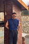 Men's Navy Blue Basketball Player Sleeveless 100% Cotton Crew Neck Oversized Sleeveless T-Shirt - 2