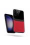 Samsung Galaxy A24 Compatible Case Lens Leather Case Red - 2