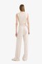 Wide Leg Linen Blend High Waist Trousers A1922Ax23Sm - 8