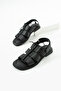 Black Women's Sandals Stringed Bodrum Style Sandals Ergonomic Comfortable Style - 4