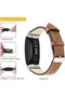 Leather Band Compatible with Fitbit Charge 6 / Charge 5 Smart Watch, Classic Genuine Leather Replacement Bands - 4