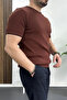 Men's Crew Neck Knitwear T-Shirt Tile Edw233 - 3