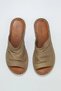 Shoes Mink Leather Women's Espadrille Slippers 01Wl4617 - 5
