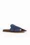 Blue Dark Alf Suede Women's Flat Slippers 01Wa5710 - 2
