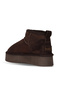 Shoes Brown Suede Women's Wedge Heeled Boots 05Ag2074054 - 4