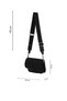 Black Leather Women's Crossbody Bag - 3
