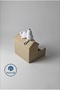 حامل مذكرات بتصميم سنوبي - حامل ورق مذكرات للمكتب بتصميم كوبيه - بني فاتح - 4