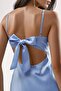 Cut-Out Detail Tie-Detail Satin Maxi Dress - 7