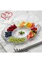 Divided Serving Plate 30cm X 20cm 5-Compartment Quality Glass Serving Plate Presentation Plate Snack Plate Breakfast Plate Stylish Glass Plate Kitchen Tableware Decorative Presentation Set Multi-Purpose Glass Serving Plate Snack Bowl - 2