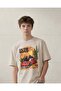 Senior Boys Beige Printed T-Shirt - 4