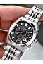 Functional Silver-Black Color Sapphire Glass Steel Band Steel Case Men's Wristwatch 1217Mr - 5
