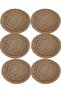 American Wicker Serving Tray Supla Knitted Bamboo Thin Wicker 6 Pieces (35 cm) - 2