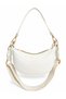 Women's White Shoulder Bag with Double Straps for Spring and Summer Season Mini Baguette Bag - 3
