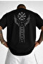Viking Runic Symbol Printed Oversize Unisex T-Shirt – Premium Back Print, Unisex Nordic Design