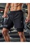 2 in 1 Shorts with Writing, Sea, Pool, Gym and Fitness Quick-Dry Waist Towel Holder with Phone Pocket Extra Inner Mesh Lining Outdoor