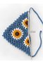 Hand Knitted Sunflower Motif Bandana - Hair Accessory - Hair Band - 3