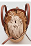 Natural Fiber Small Double Handle Bag - 4