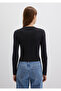 Crew Neck Black Crop Sweater Crop / Short Cut 1710474-900 - 5