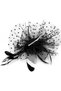 Fascinator Hat for Women, Tea Party Church Wedding Headwear with Hair Clip & Adjustable Band