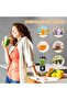 Portable Blender for Smoothies, BPA-Free Travel Cup USB Rechargeable with 6 Blades