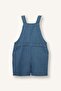 100% Cotton Baby Boy Striped Jean Overalls H5357A526Hs - 3