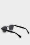 Men's Round Gray Plastic Frame Black Glass Polarized Sunglasses F0575Axns - 5