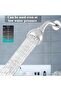 3 Inch High Pressure Shower Head, Anti-Clog Wall Mount Fixed with Adjustable Swivel - 5