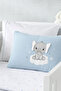 5-piece blue muslin swaddle 100% cotton 3d elephant print baby bedding set - 3