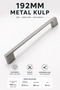 Furniture Kitchen Drawer Cabinet Cabinet Door Handle Handle Handles (192 mm - 19.2 cm) Inox Metal Handle