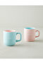 Mini&Mummy Ceramic Double Mug 150-230 ml Blue - Pink