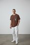 Unisex Brown New Moment Printed Oversize T-shirt - 4