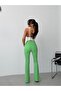Women's High Waist Slit Spanish Flare Pants - 4
