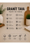 Eco Diez 22 cm Granit Tava Gray |   Non-Stick, Fireproof, Scratch-Resistant |   Omelette Menemen Crepe Breakfast Pan |   Granite Frying Pan with Ergonomic Handle - 2