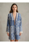 İzni̇k Chinese Pattern Cotton Canvas Printed Jacket - 8