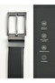 The Frontier Passage Reversible Waxed Leather Belt – Black & Seal Brown - 3