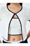 Crew Neck Short Sleeve Basic Crop T-Shirt - 5
