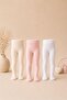 3-Pack Baby & Kids Cotton Solid Color Pantyhose
